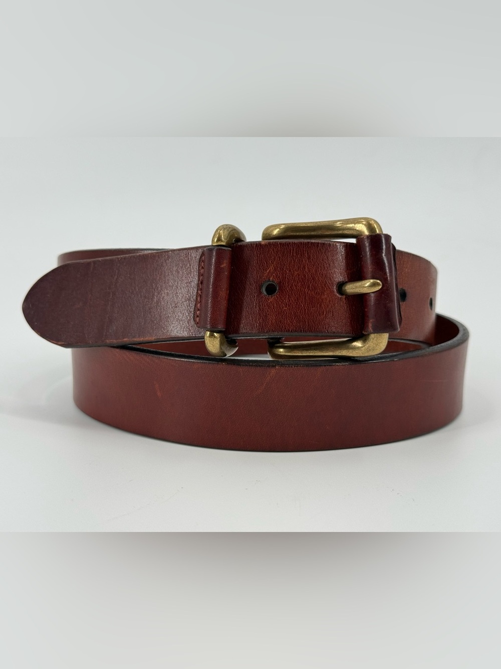 Tommy Hilfiger Vintage 90s Tan Leather Belt 36